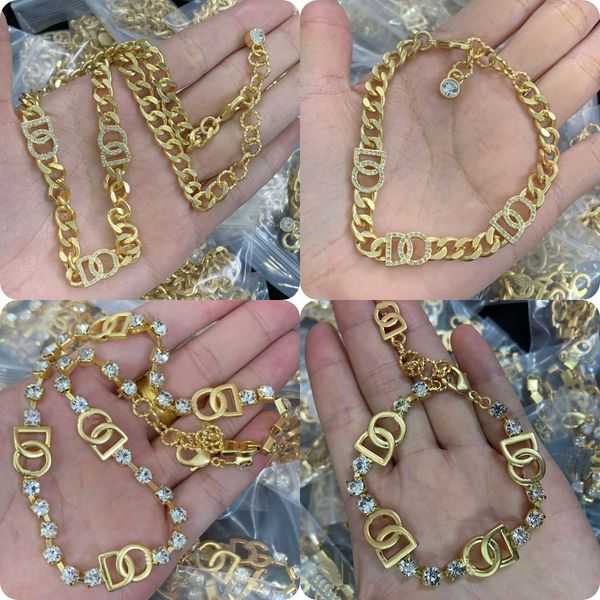 luxury designed crystal necklaces d leeter colour diamonds pearl pendants women's bracelet brass 18k gold plated ladies designer jewelr, Black
luxury designed crystal necklaces d leeter colour diamonds pearl pendants women's bracelet brass 18k gold plated ladies designer jewelr, Black