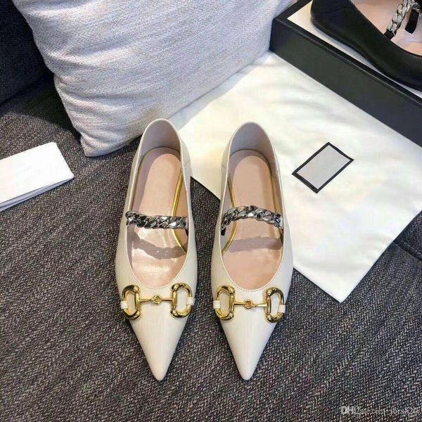fashion women flat designer pointed dress shoes 100% authentic cowhide metal chain lady leather letter casual shoe mules princetown trample, Black
fashion women flat designer pointed dress shoes 100% authentic cowhide metal chain lady leather letter casual shoe mules princetown trample, Black