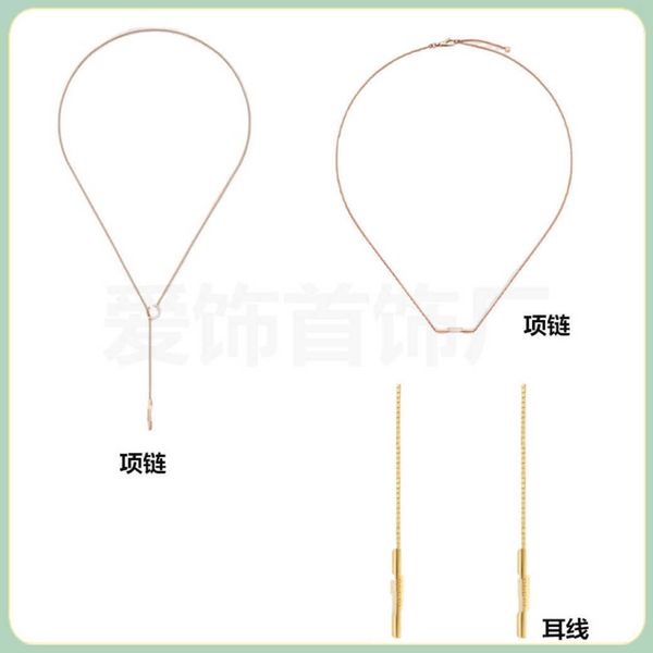 factory wholesale 2023 new luxury fashion jewelry for new link to love series simple sleeve lock necklace personalized mirror earrings lines, Silver
factory wholesale 2023 new luxury fashion jewelry for new link to love series simple sleeve lock necklace personalized mirror earrings lines, Silver