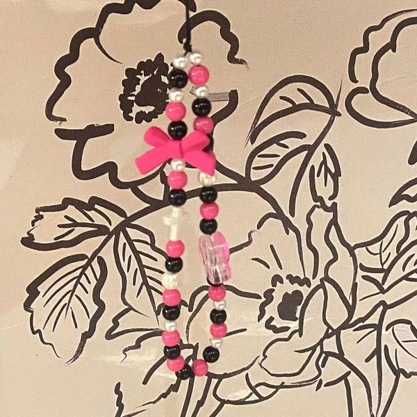 keys sweet cool millennial style rose red frosted bow contrast diy beaded phone chain phone case accessories phone lanyard, Silver
keys sweet cool millennial style rose red frosted bow contrast diy beaded phone chain phone case accessories phone lanyard, Silver