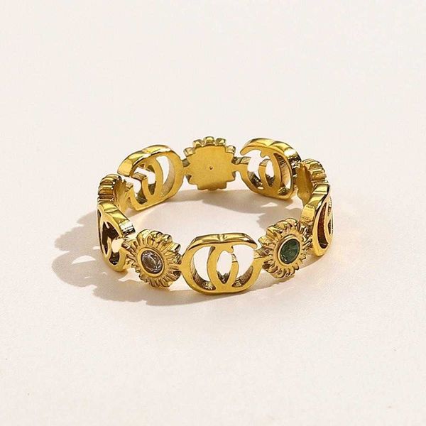 20 off 2023 new luxury fashion jewelry for daisy stainless titanium steel bronze double flower set zircon couple ring, Silver
20 off 2023 new luxury fashion jewelry for daisy stainless titanium steel bronze double flower set zircon couple ring, Silver