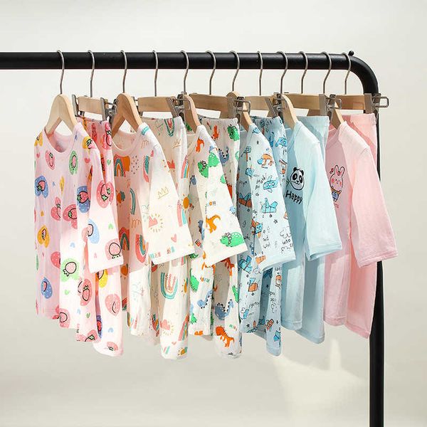 2023 new chil1en's clothing chil1en's home clothes thin cotton three-quarter sleeve pajamas suit boys and girls cartoon air condit, Blue
2023 new chil1en's clothing chil1en's home clothes thin cotton three-quarter sleeve pajamas suit boys and girls cartoon air condit, Blue