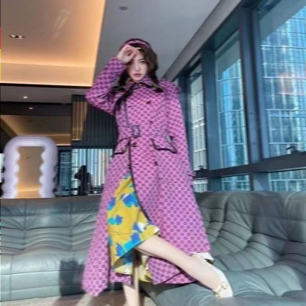 down jackets b8090 autumn womens trench coats designer luxury women windbreaker body letter print jacket loose belt coat female casual xfqa, Black
down jackets b8090 autumn womens trench coats designer luxury women windbreaker body letter print jacket loose belt coat female casual xfqa, Black