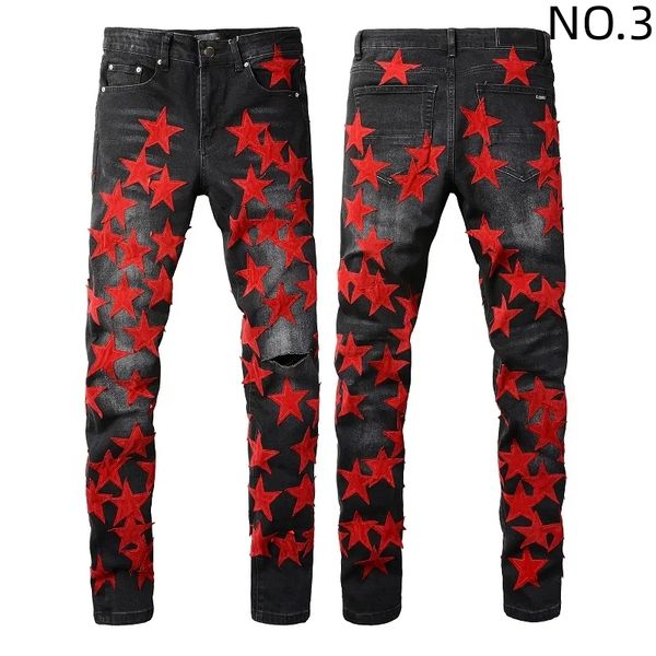 black ripped jeans miri designer motorcycle trendy ripped patchwork hole size 30-40 streetwear all year round slim legged 18 r547, Blue
black ripped jeans miri designer motorcycle trendy ripped patchwork hole size 30-40 streetwear all year round slim legged 18 r547, Blue