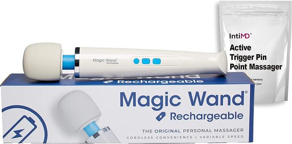 vibratex original magic wand rechargeable cordless hv-270 with intimd active personal trigger pin point massager
vibratex original magic wand rechargeable cordless hv-270 with intimd active personal trigger pin point massager