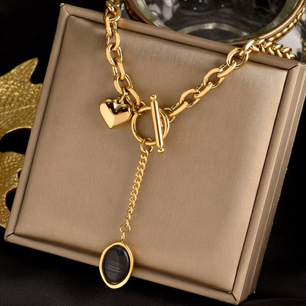 titanium steel gold color temperament simple necklace ot buckle niche design senior sense light luxury ins clavicle chain female, Silver
titanium steel gold color temperament simple necklace ot buckle niche design senior sense light luxury ins clavicle chain female, Silver