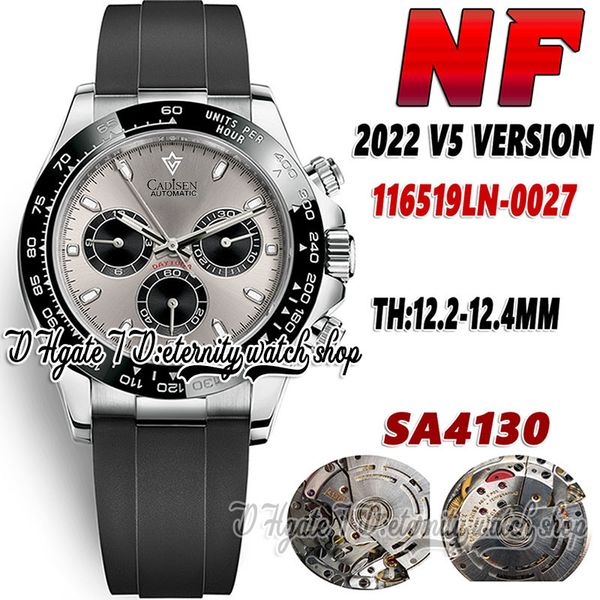 2022 nf v5 cf116519 mens watch th12.4 sa4130 chronograph automatic mens watch black ceramics bezel gray dial 904l stainless steel case rubbe, Slivery;brown
2022 nf v5 cf116519 mens watch th12.4 sa4130 chronograph automatic mens watch black ceramics bezel gray dial 904l stainless steel case rubbe, Slivery;brown