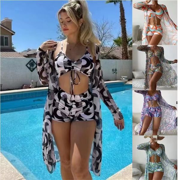 beach swimsuit european bikini swimsuit customization high-waisted retro resort bikini three-piece set
beach swimsuit european bikini swimsuit customization high-waisted retro resort bikini three-piece set
