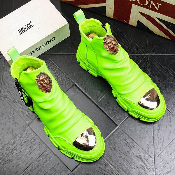 men's high-microfiber platform fashion prints for men's shoes black pu boots for men's vulcanized shoes a6
men's high-microfiber platform fashion prints for men's shoes black pu boots for men's vulcanized shoes a6
