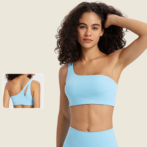 striped l369 spr ribbed asymmetrical yoga one-strap bra removable cups sports bras fashion underwear women tank top
striped l369 spr ribbed asymmetrical yoga one-strap bra removable cups sports bras fashion underwear women tank top