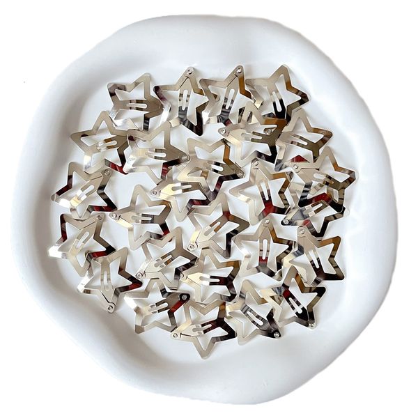 hair accessories 30pcslot 3cm silver star clip metal snap pins barrettes for girls kids headwear 230303, Slivery;white
hair accessories 30pcslot 3cm silver star clip metal snap pins barrettes for girls kids headwear 230303, Slivery;white
