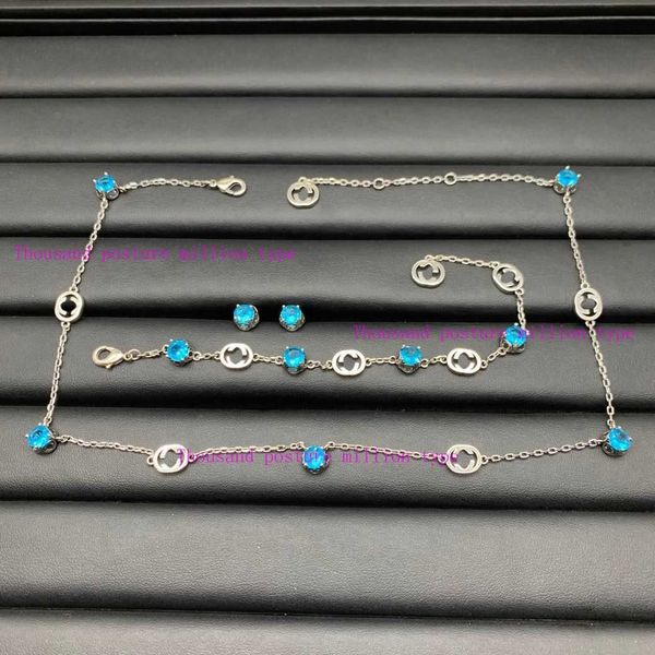factory wholesale 2023 new luxury fashion jewelry for new blue diamond simple necklace bracelet earnail personality jewelry, Black
factory wholesale 2023 new luxury fashion jewelry for new blue diamond simple necklace bracelet earnail personality jewelry, Black