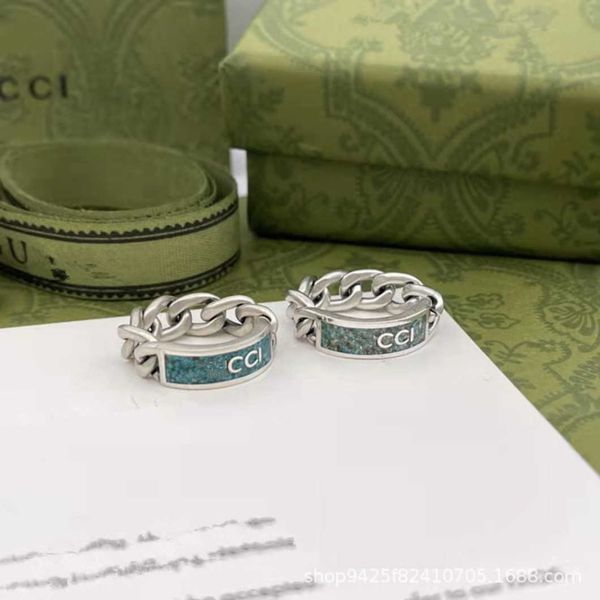 factory direct sales 2023 new luxury fashion jewelry for new silver double light green enamel ring for men and women
factory direct sales 2023 new luxury fashion jewelry for new silver double light green enamel ring for men and women