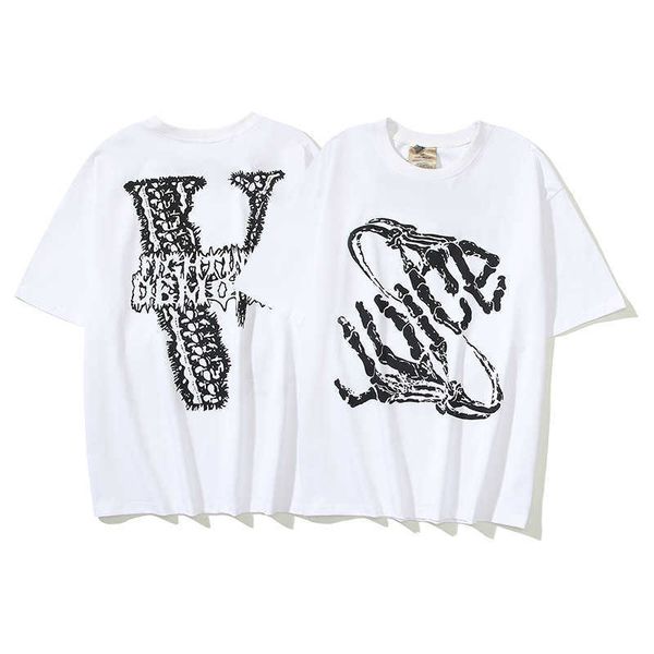 ighting demons co-brand bones hand bone couples short sleeve t-shirt summer fashion brand, Black;white
ighting demons co-brand bones hand bone couples short sleeve t-shirt summer fashion brand, Black;white