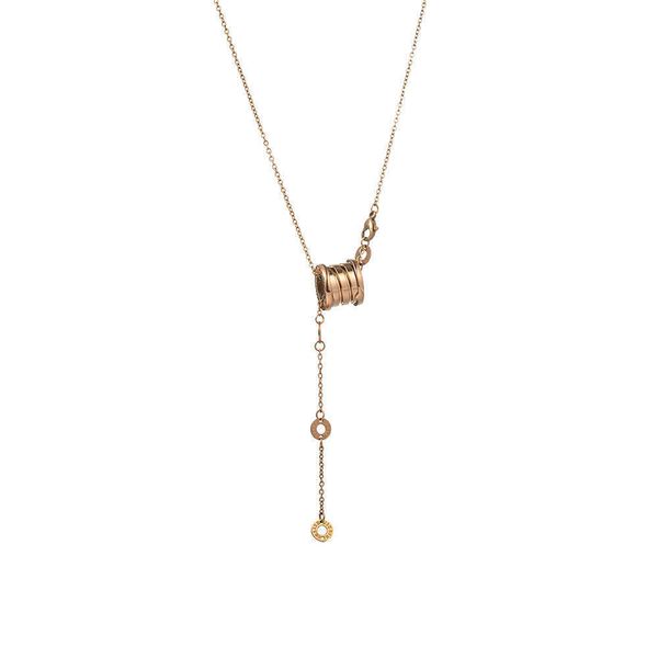 korean version 18k rose gold plated real spring small waist steel necklace women's fashion light luxury four-ring tail pendant, Silver
korean version 18k rose gold plated real spring small waist steel necklace women's fashion light luxury four-ring tail pendant, Silver