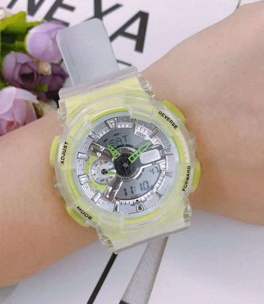original shock watch sports digital 110 watch led auto hand light transparent green ga oak series, Slivery;golden
original shock watch sports digital 110 watch led auto hand light transparent green ga oak series, Slivery;golden