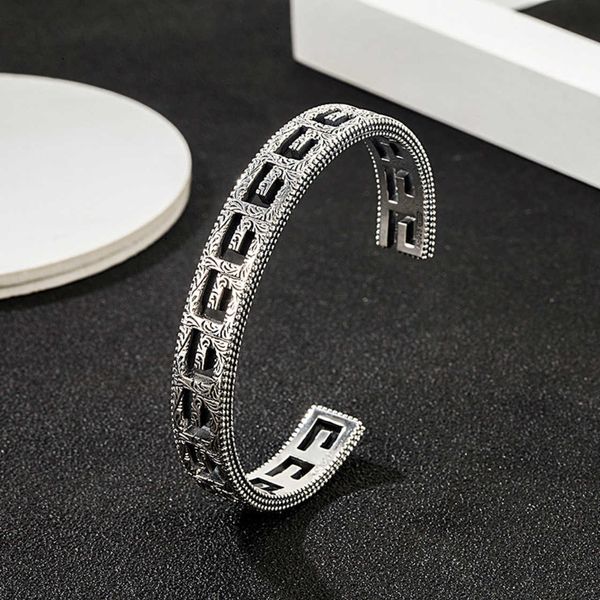 70% off 2023 new luxury fashion jewelry for sterling silver double carved opening hollowed out letters old simple men's and women', Black
70% off 2023 new luxury fashion jewelry for sterling silver double carved opening hollowed out letters old simple men's and women', Black