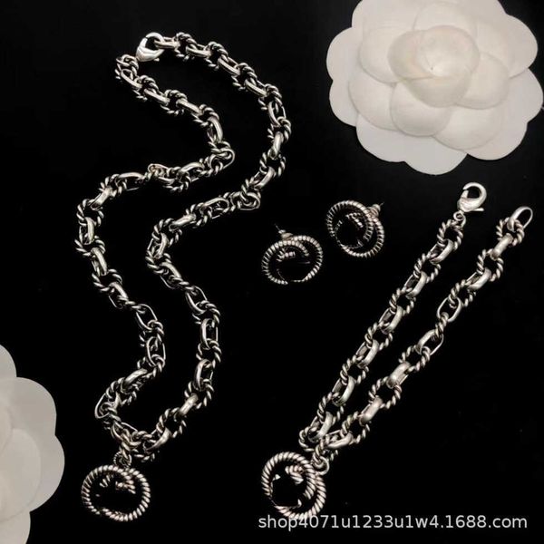 high-quality luxury jewelry necklace fried dough twists thread bracelet edition earrings light and, Silver
high-quality luxury jewelry necklace fried dough twists thread bracelet edition earrings light and, Silver