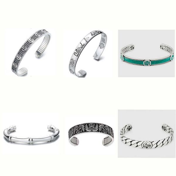 luxury ornament sterling silver used by male and female lovers skull head daisy carving green enamel bracelet, White
luxury ornament sterling silver used by male and female lovers skull head daisy carving green enamel bracelet, White
