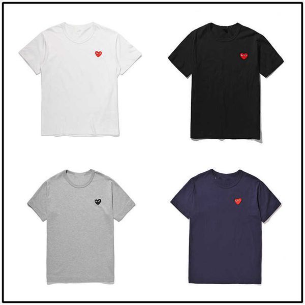 heyplay trendy t-shirt peach heart men's and women's round neck cotton short sleeve solid embroidery big red heart couple, Black;white
heyplay trendy t-shirt peach heart men's and women's round neck cotton short sleeve solid embroidery big red heart couple, Black;white