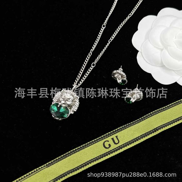 crystal old three-dimensional lion head necklace letters silver needle earrings female light ins high-quality luxury jewelry
crystal old three-dimensional lion head necklace letters silver needle earrings female light ins high-quality luxury jewelry