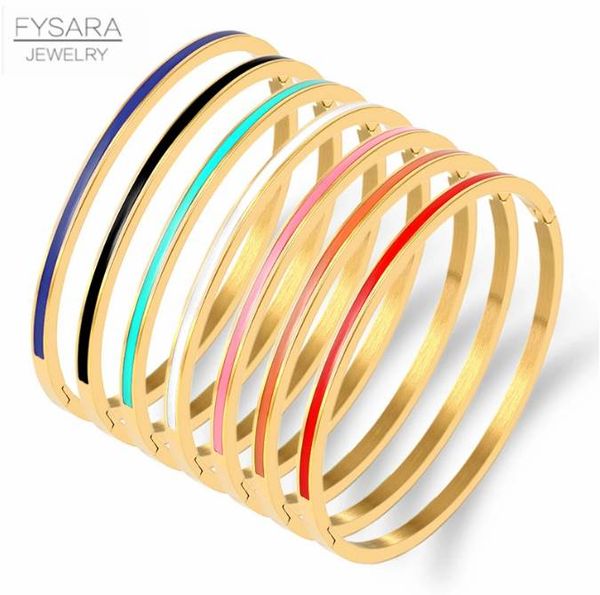3mm thin colorful orange enamel bangles bracelets for women party fashion bangles stainless steel jewelry 7 color, White
3mm thin colorful orange enamel bangles bracelets for women party fashion bangles stainless steel jewelry 7 color, White