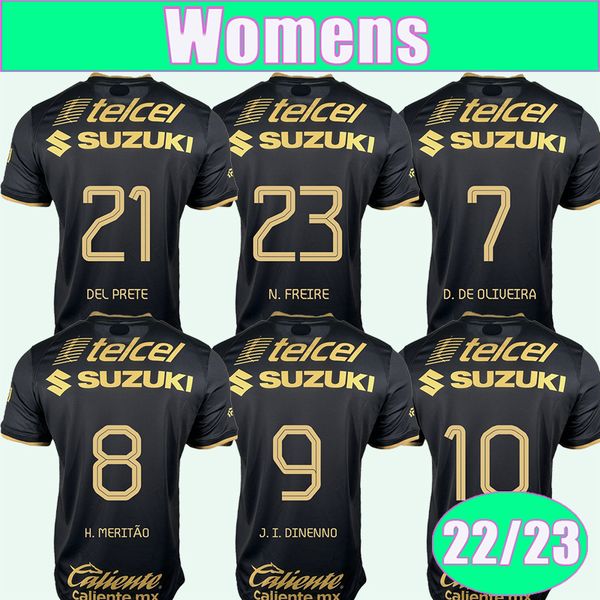 22 23 mexico women soccer jerseys club unam cougar j. rodriguez j. i. dinenno salvio del prete a. ortiz 3rd football shirts uniforms, Black;yellow
22 23 mexico women soccer jerseys club unam cougar j. rodriguez j. i. dinenno salvio del prete a. ortiz 3rd football shirts uniforms, Black;yellow