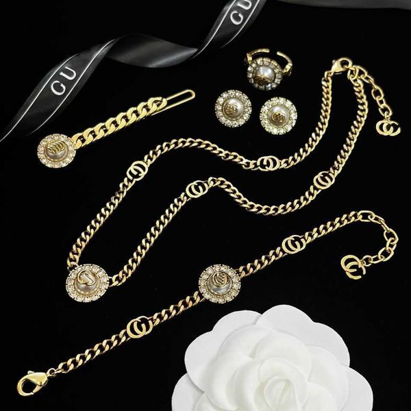 years family spring and summer crystal suit necklace bracelet earrings small fresh simple girl feeling high-quality luxury jewelry, Black
years family spring and summer crystal suit necklace bracelet earrings small fresh simple girl feeling high-quality luxury jewelry, Black