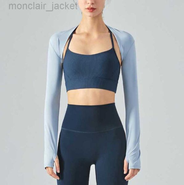 designer cool feeling sunscreen small camisole thin long sleeve with shawl yoga suit short fitness running lululemens women 23ssa, White
designer cool feeling sunscreen small camisole thin long sleeve with shawl yoga suit short fitness running lululemens women 23ssa, White