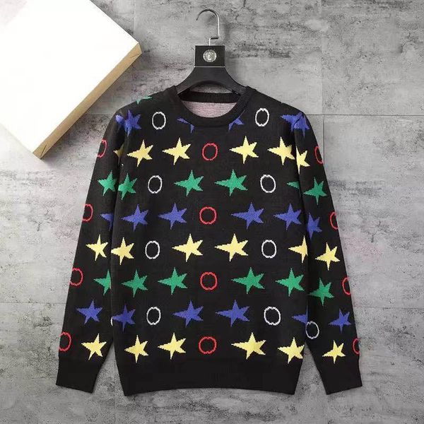 mens luxury designer sweaters mens with womens autumn winter long sleeve sweater knitted sweatshirts, White;black
mens luxury designer sweaters mens with womens autumn winter long sleeve sweater knitted sweatshirts, White;black