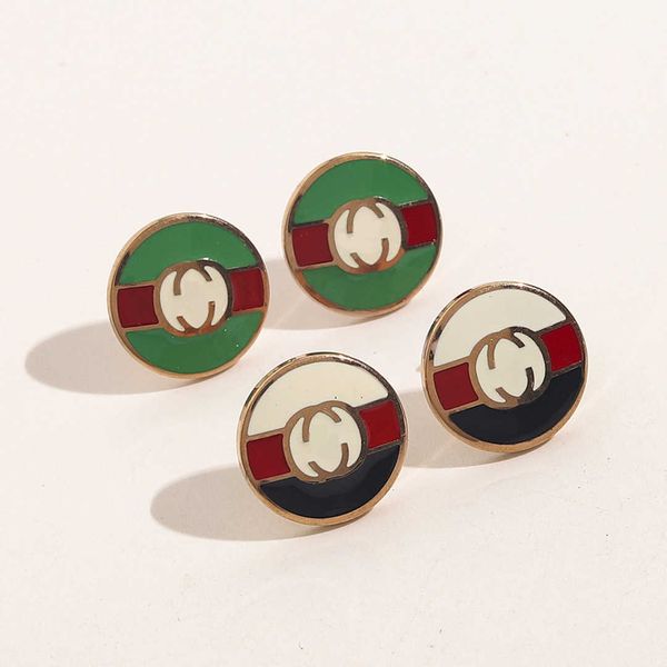 luxury jewelry titanium earrings female antique stainless steel enamel classic temperament color earrings, Golden
luxury jewelry titanium earrings female antique stainless steel enamel classic temperament color earrings, Golden