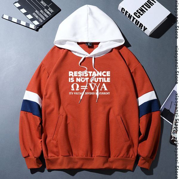 men's hoodies resistance is not futile electrician science pullovers gift birthday men sweatshirts clothing plus size arrival 5i3g, Black
men's hoodies resistance is not futile electrician science pullovers gift birthday men sweatshirts clothing plus size arrival 5i3g, Black