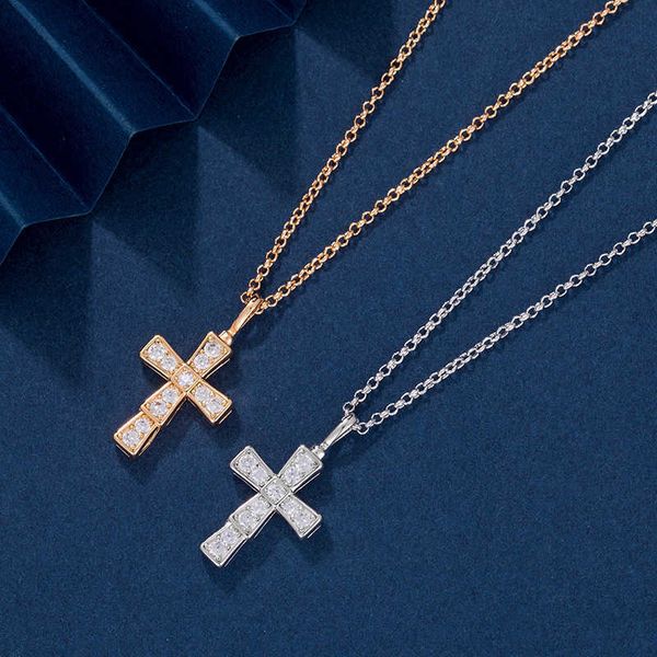 baojia s925 sterling silver high full of diamonds original plate buckle cross necklace female lovers' light luxury pendant
baojia s925 sterling silver high full of diamonds original plate buckle cross necklace female lovers' light luxury pendant