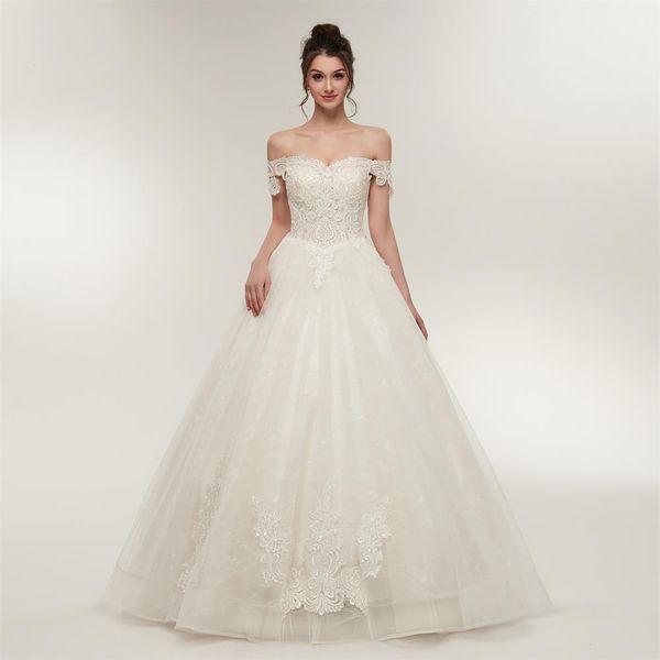 new wedding dress summer bride light luxury high waist thin simple ens638, White
new wedding dress summer bride light luxury high waist thin simple ens638, White