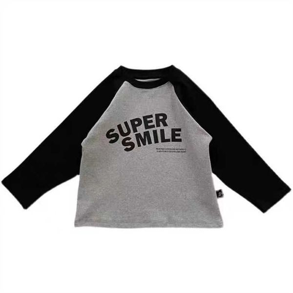 cotton korean new chil1en's spring men's and women's treasure fashion letter print t-shirt medium chil1en's long sleeve, Blue
cotton korean new chil1en's spring men's and women's treasure fashion letter print t-shirt medium chil1en's long sleeve, Blue