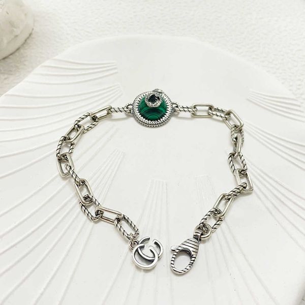 factory direct sales 2023 new luxury fashion jewelry for silver malachite bracelet double twisted hand ornament hip hop gift high version, Black
factory direct sales 2023 new luxury fashion jewelry for silver malachite bracelet double twisted hand ornament hip hop gift high version, Black