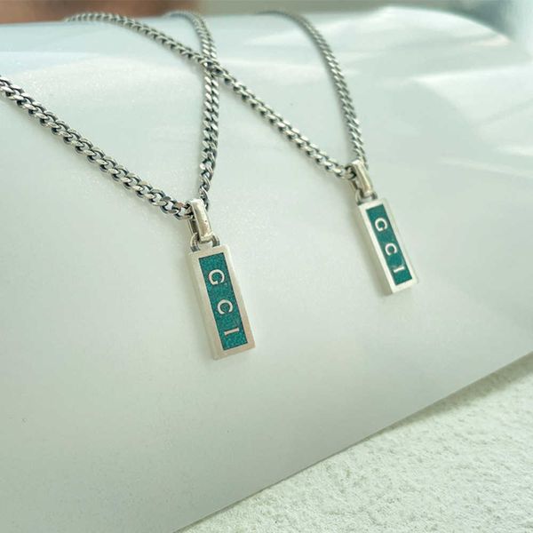 20% off 2023 new luxury fashion jewelry for silver double enamel green bar vertical rectangle masculine and feminine temperament necklace hi
20% off 2023 new luxury fashion jewelry for silver double enamel green bar vertical rectangle masculine and feminine temperament necklace hi