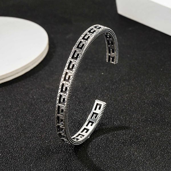 95% off 2023 new luxury fashion jewelry for sterling silver double hollow out bracelet trend carved pattern narrow version couple punk brace, Black
95% off 2023 new luxury fashion jewelry for sterling silver double hollow out bracelet trend carved pattern narrow version couple punk brace, Black