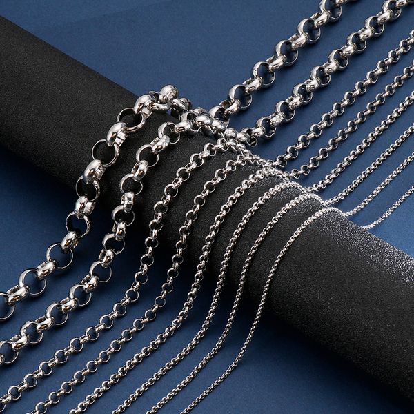 3meter lot jewelry findings chains components round rolo chain stainless steel jewelry marking diy 3mm/4mm/6mm/8mm/10mm/12mm, Silver
3meter lot jewelry findings chains components round rolo chain stainless steel jewelry marking diy 3mm/4mm/6mm/8mm/10mm/12mm, Silver
