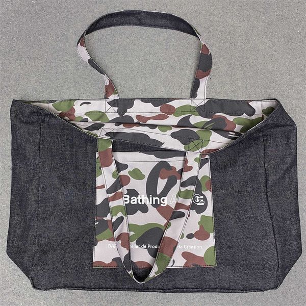 chaopai a co-branded double-sided thick denim camouflage canvas portable one-shoulder canvas bag fashion bag shopping bagap
chaopai a co-branded double-sided thick denim camouflage canvas portable one-shoulder canvas bag fashion bag shopping bagap