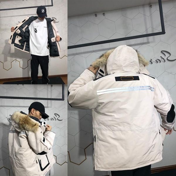 down jackets mens winter jacket down parkas classic casual coats outdoor warm doudoune homme outerwear real wolf fur hooded cold protec qrnm, Black
down jackets mens winter jacket down parkas classic casual coats outdoor warm doudoune homme outerwear real wolf fur hooded cold protec qrnm, Black