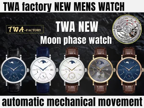 twa factory new mens watch lunar phase watches 5164409 fully automatic mechanical movement sapphire mirror 316l fine steel waterproof, Slivery;golden
twa factory new mens watch lunar phase watches 5164409 fully automatic mechanical movement sapphire mirror 316l fine steel waterproof, Slivery;golden
