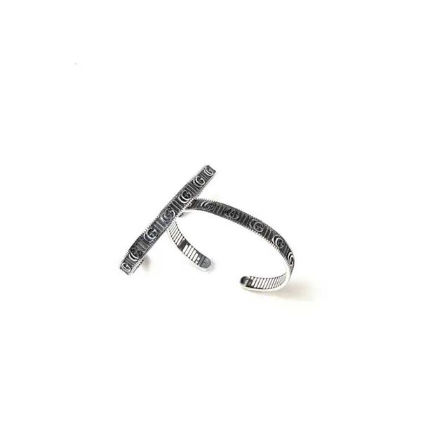 60% off 2023 new luxury fashion jewelry for silver double bracelet with stripe pattern old ring opening for men and women, Black
60% off 2023 new luxury fashion jewelry for silver double bracelet with stripe pattern old ring opening for men and women, Black