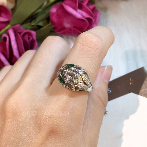 buigari snake head series designer ring for woman diamond gemstone size 6 7 8 for man gold plated 18k official reproductions classic style e, Silver
buigari snake head series designer ring for woman diamond gemstone size 6 7 8 for man gold plated 18k official reproductions classic style e, Silver