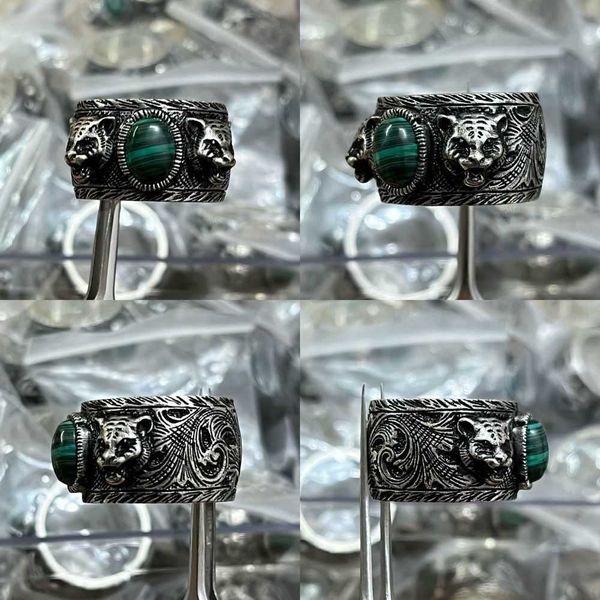 20% off 2023 new luxury fashion jewelry for garden head double malachite green complex pattern animal silver year of the tiger ring
20% off 2023 new luxury fashion jewelry for garden head double malachite green complex pattern animal silver year of the tiger ring