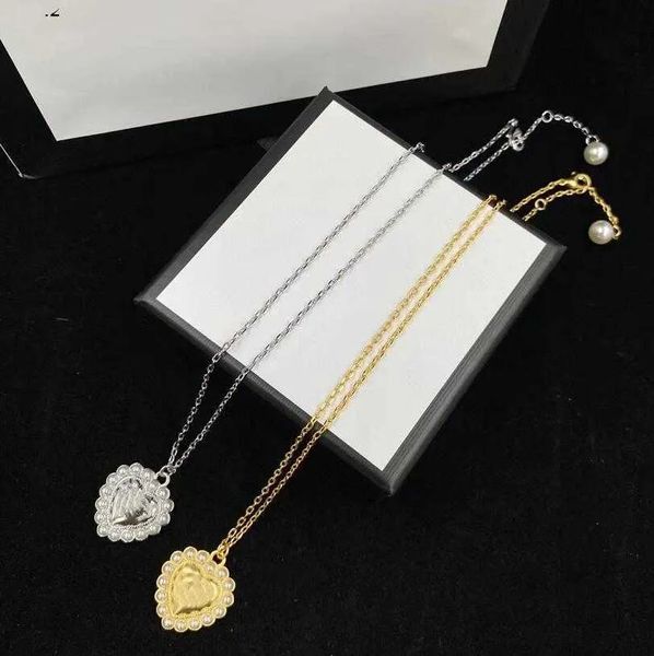luxury plated gold plated sliver designers letters necklaces brand women pearl heart pendant necklaces wedding party jewerlry accessories cl, Silver
luxury plated gold plated sliver designers letters necklaces brand women pearl heart pendant necklaces wedding party jewerlry accessories cl, Silver