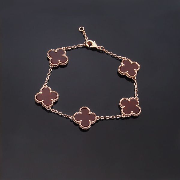 tennis wholesale four-leaf flower black and white red and green shell flower five flower bracelets five flower 18k bracelets, Golden;silver
tennis wholesale four-leaf flower black and white red and green shell flower five flower bracelets five flower 18k bracelets, Golden;silver