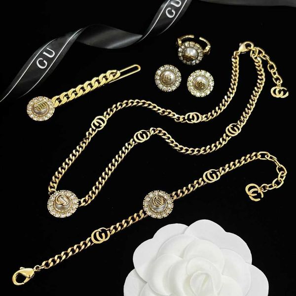 years family spring and summer crystal suit necklace bracelet earrings small fresh simple girl feeling luxury ornament, Black
years family spring and summer crystal suit necklace bracelet earrings small fresh simple girl feeling luxury ornament, Black