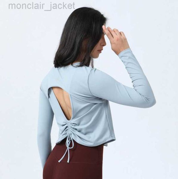 designer original spring style women's back hollow-out yoga sports leisure fashion slim long sleeve lululemens women 23ssa, White
designer original spring style women's back hollow-out yoga sports leisure fashion slim long sleeve lululemens women 23ssa, White