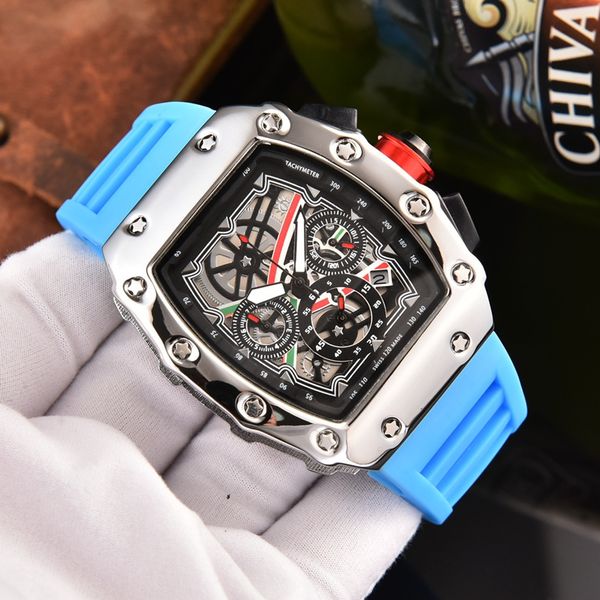 2023 luxury men's watches male japan quartz movement silicone for man sports des men multi-function quartz 6-pin chronograph watch, Slivery;brown
2023 luxury men's watches male japan quartz movement silicone for man sports des men multi-function quartz 6-pin chronograph watch, Slivery;brown